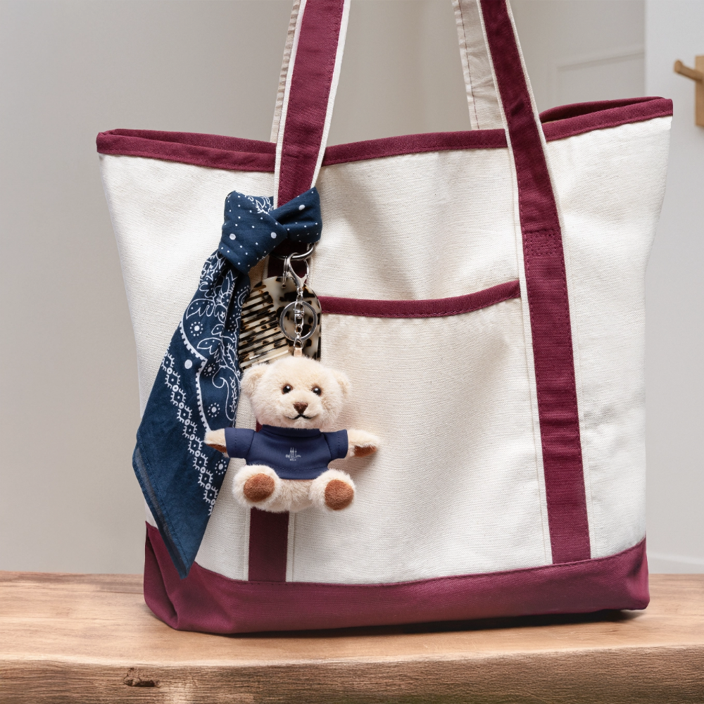 Köln Skyline - Kuscheltier Schlüsselanhänger - Navy