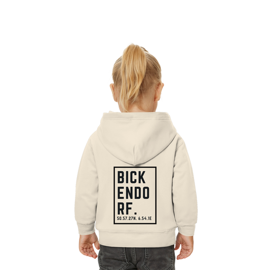 Bickendorf Koordinaten (großer Druck auf dem Rücken) - Baby Organic Hoodie