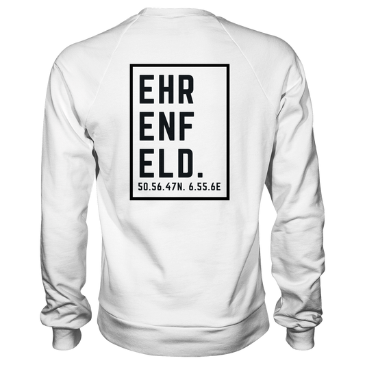 Ehrenfeld Koordinaten (großer Druck auf dem Rücken) - Basic Sweatshirt