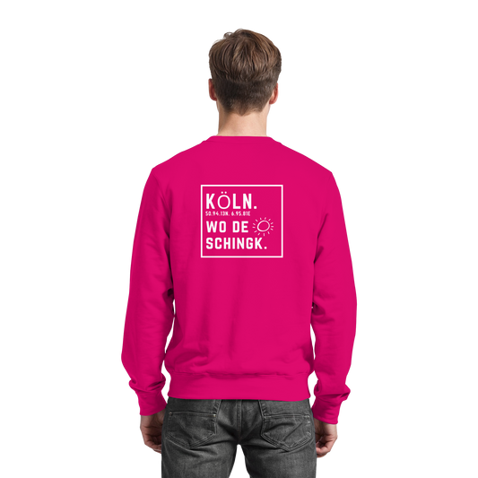 Wo de Sonn schingk - Köln Druck Rücken - Basic Sweatshirt