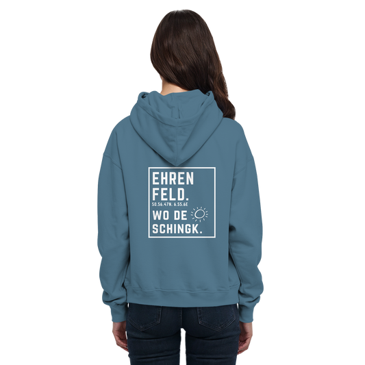 Wo de Sonn schingk - Ehrenfeld Druck Rücken - Basic Unisex Hoodie