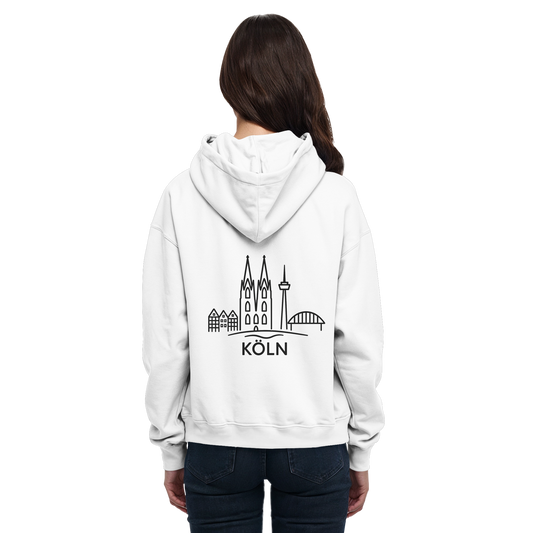 Köln Skyline (großer Druck auf dem Rücken) - Basic Unisex Hoodie