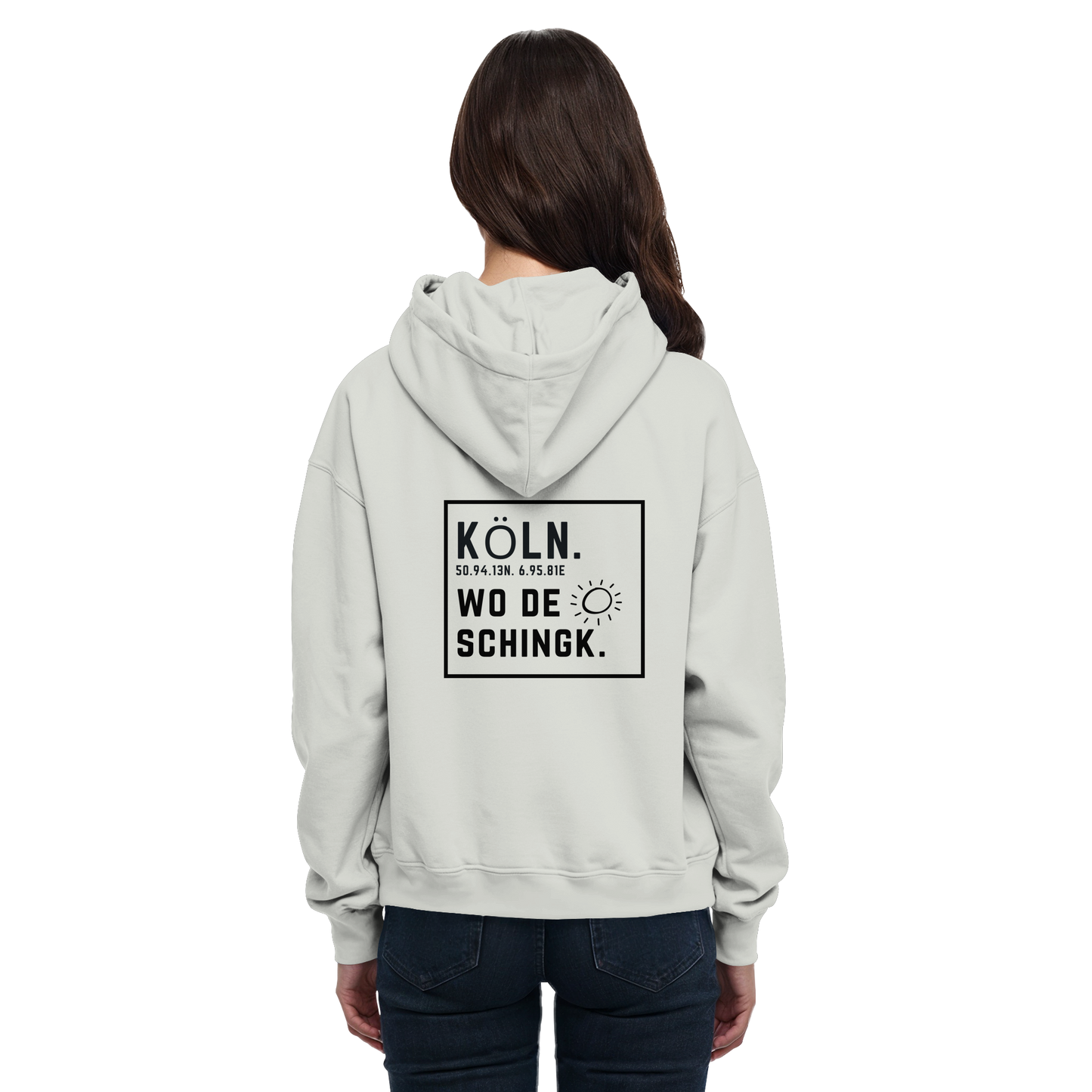 Wo de Sonn schingk - Köln Druck Rücken - Basic Unisex Hoodie