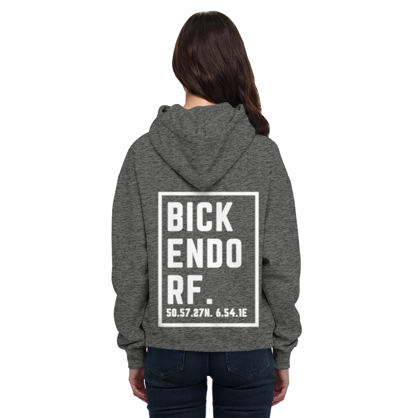 Bickendorf Koordinaten (großer Druck auf dem Rücken) - Basic Unisex Hoodie