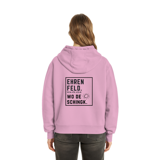Wo de Sonn schingk - Ehrenfeld Druck Rücken - Fluffy Boxcut Zipper