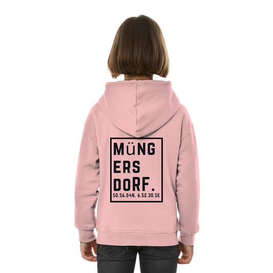 Müngersdorf Koordinaten (großer Druck auf dem Rücken) - Kids Basic Hoodie