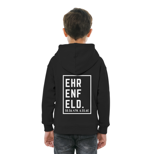 Ehrenfeld Koordinaten (großer Druck auf dem Rücken) - Kids Basic Hoodie