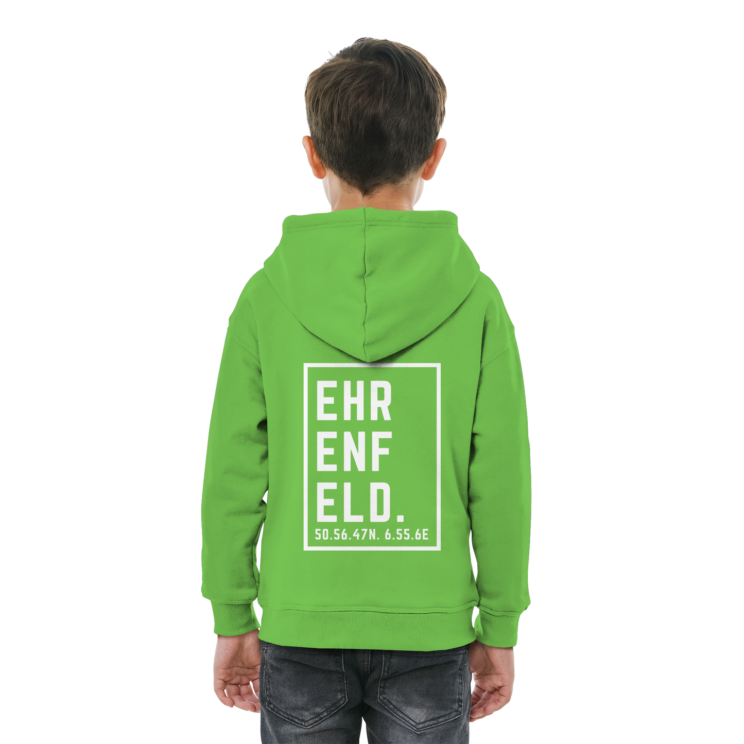 Ehrenfeld Koordinaten (großer Druck auf dem Rücken) - Kids Basic Hoodie