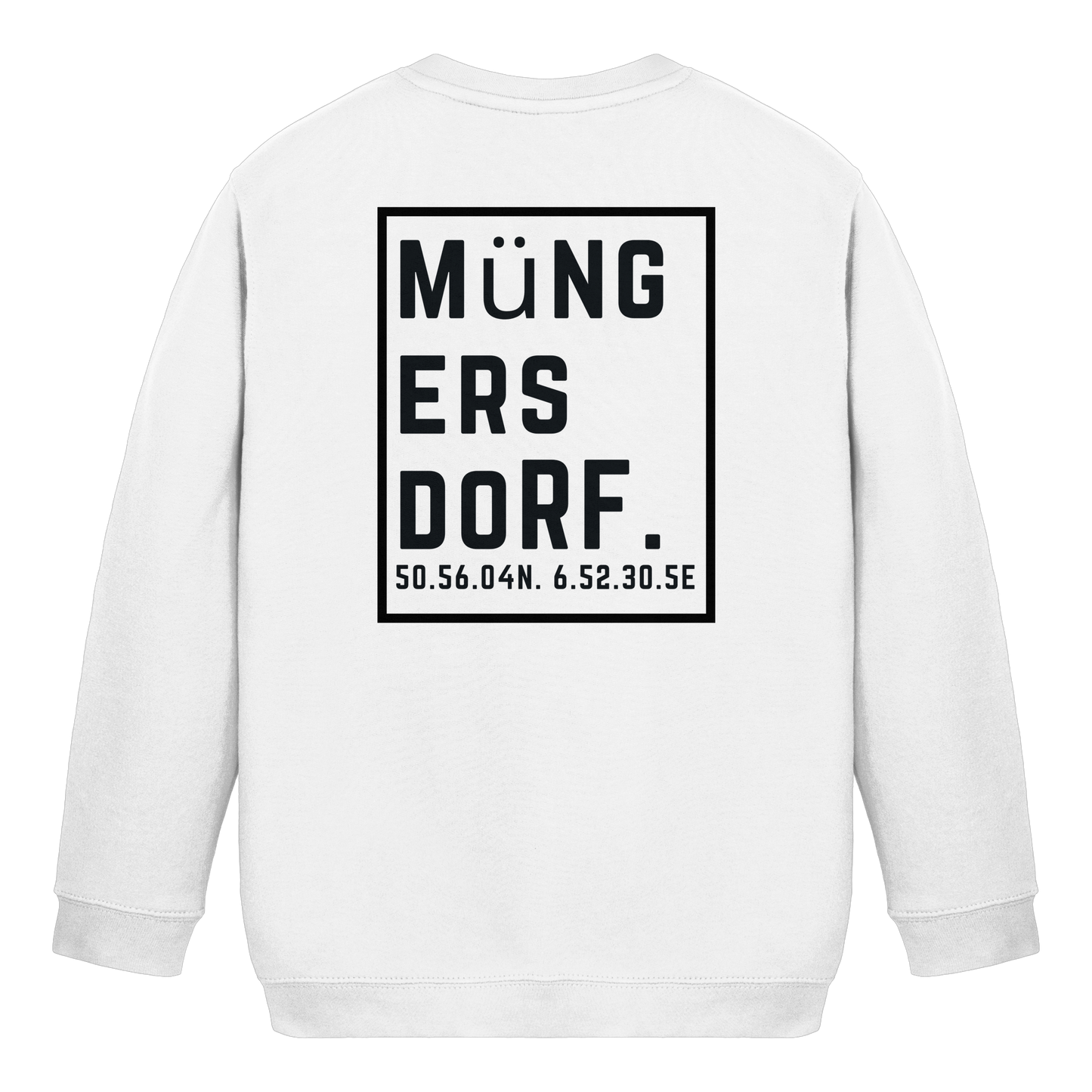 Müngersdorf Koordinaten (großer Druck auf dem Rücken) - Kids Basic Sweatshirt