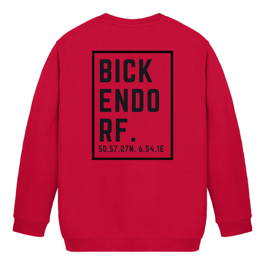 Bickendorf Koordinaten (großer Druck auf dem Rücken) - Kids Basic Sweatshirt