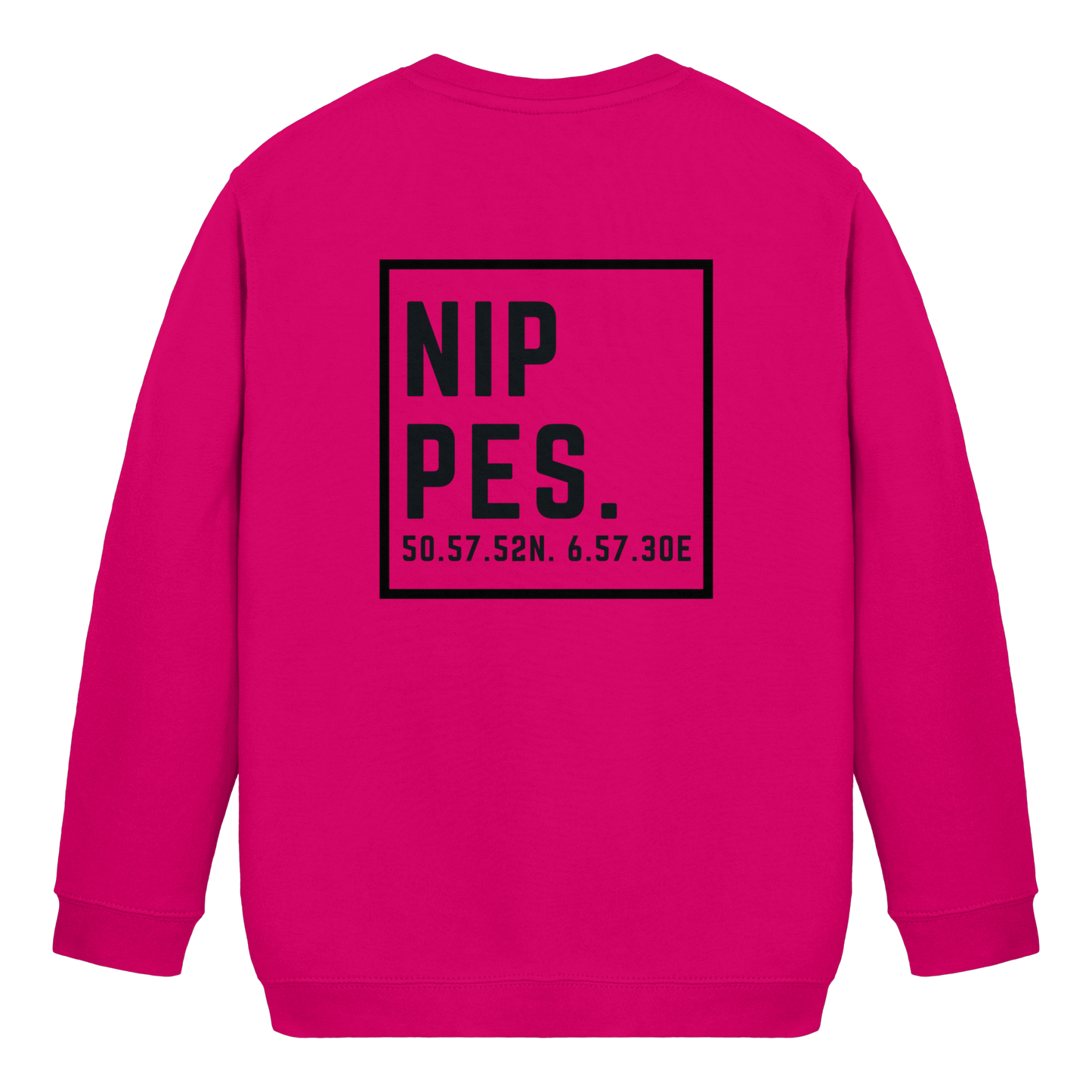 Nippes Koordinaten (großer Druck auf dem Rücken) - Kids Basic Sweatshirt