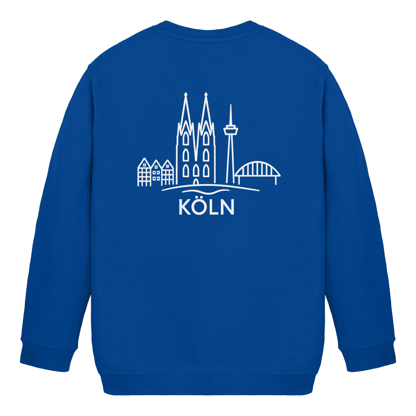 Köln Skyline (großer Druck auf dem Rücken) - Kids Basic Sweatshirt