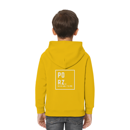 Porz Koordinaten (großer Druck Rücken) - Kids Premium Hoodie