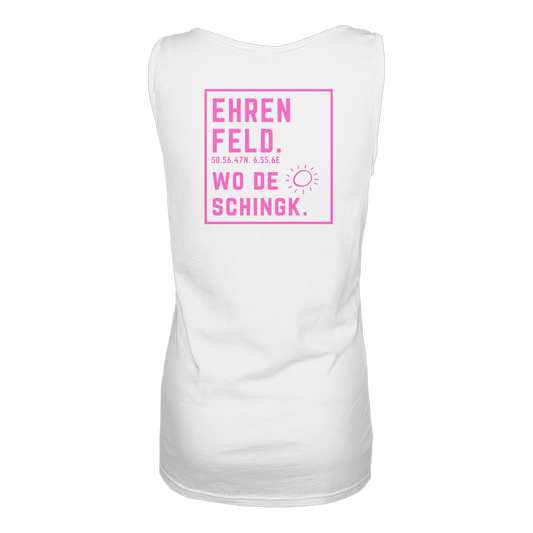 Wo de Sonn schingk - Ehrenfeld Druck Rücken - Ladies Tank-Top