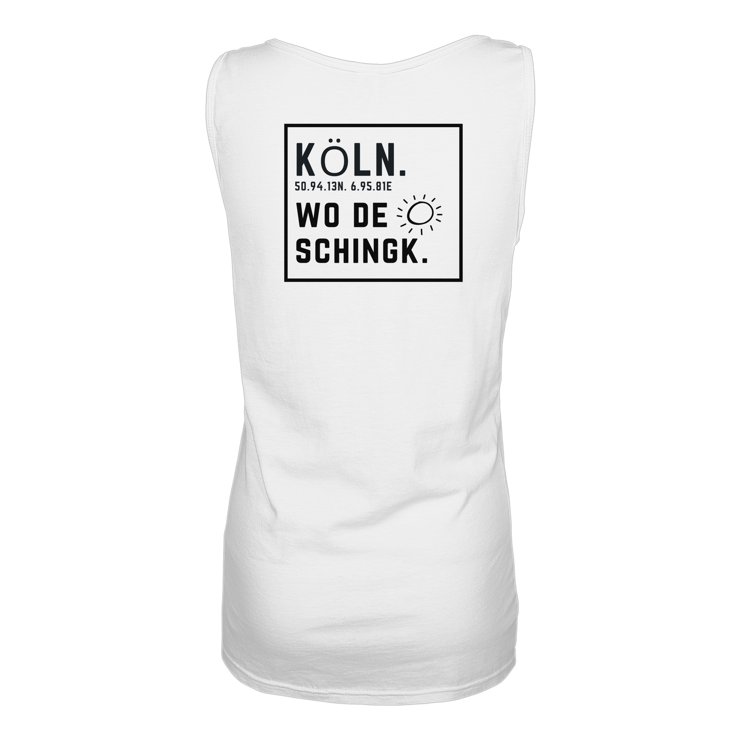 Wo de Sonn schingk - Köln Druck Rücken - Ladies Tank-Top