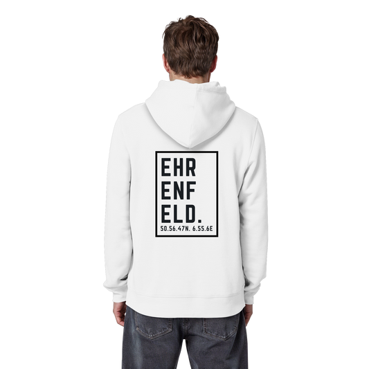 Ehrenfeld Koordinaten (großer Druck auf dem Rücken) - Organic Basic Hoodie