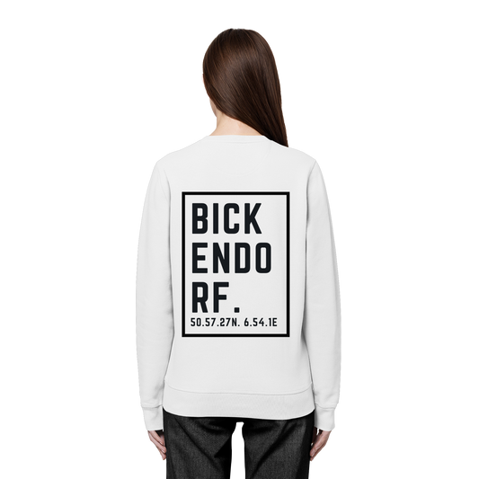 Bickendorf Koordinaten (großer Druck auf dem Rücken) - Organic Basic Unisex Sweatshirt