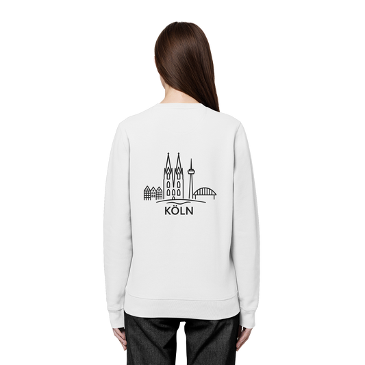 Köln Skyline (großer Druck auf dem Rücken) - Organic Basic Unisex Sweatshirt