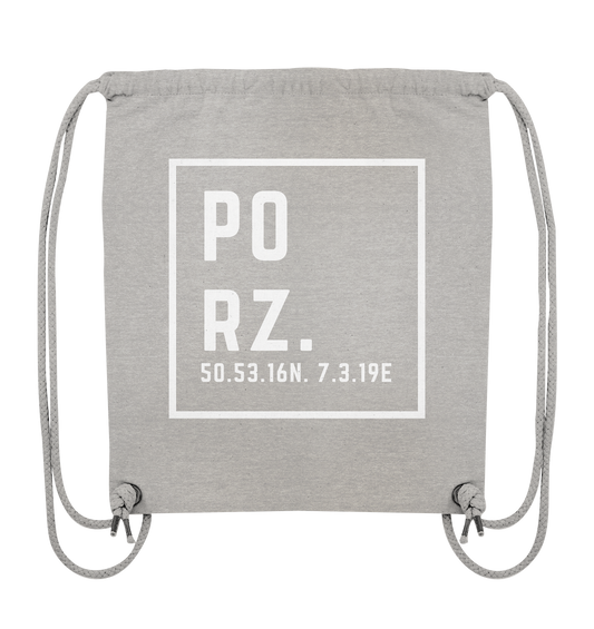 Porz Koordinaten (Druck) - Organic Gym-Bag