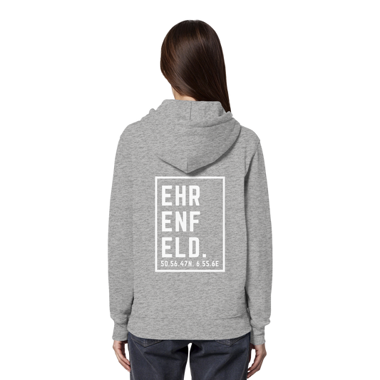 Ehrenfeld Koordinaten (großer Druck auf dem Rücken) - Organic Hoodie