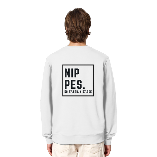 Nippes Koordinaten (großer Druck auf dem Rücken) - Organic Lightweight Sweatshirt