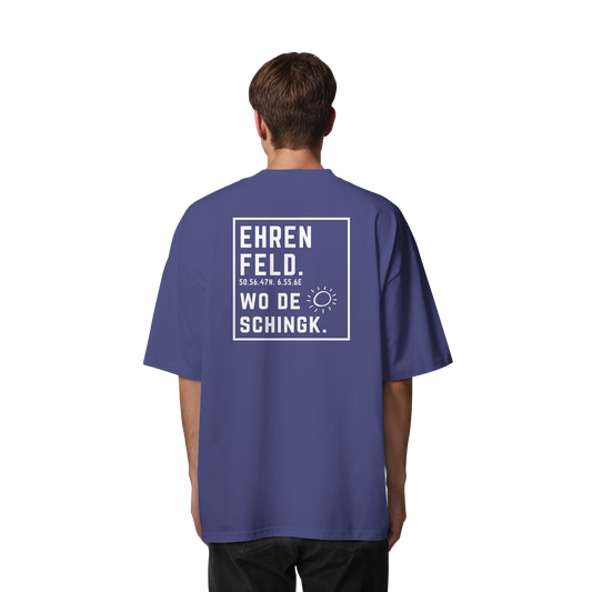 Wo de Sonn schingk - Ehrenfeld Druck Rücken - Organic Oversize Shirt