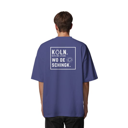 Wo de Sonn schingk - Köln Druck Rücken - Organic Oversize Shirt