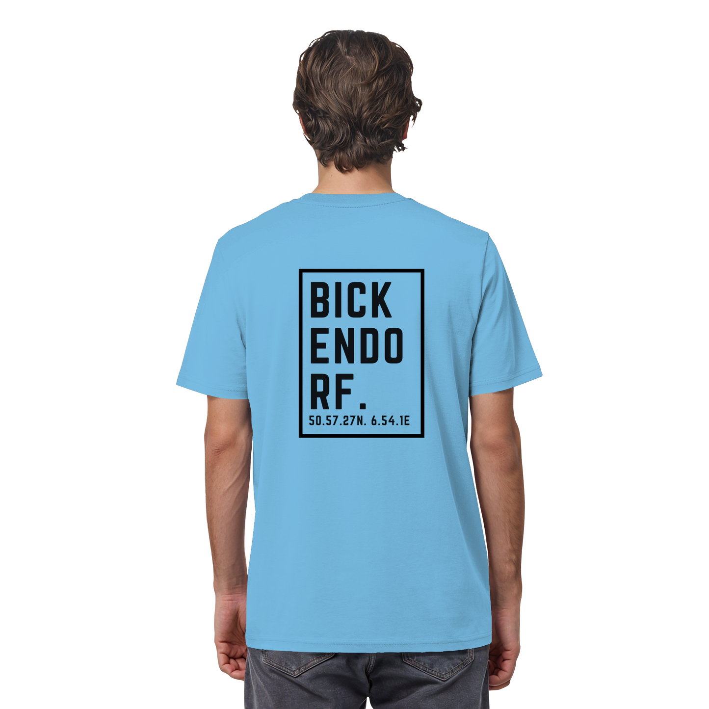 Bickendorf Koordinaten (großer Druck auf dem Rücken) - Organic Shirt