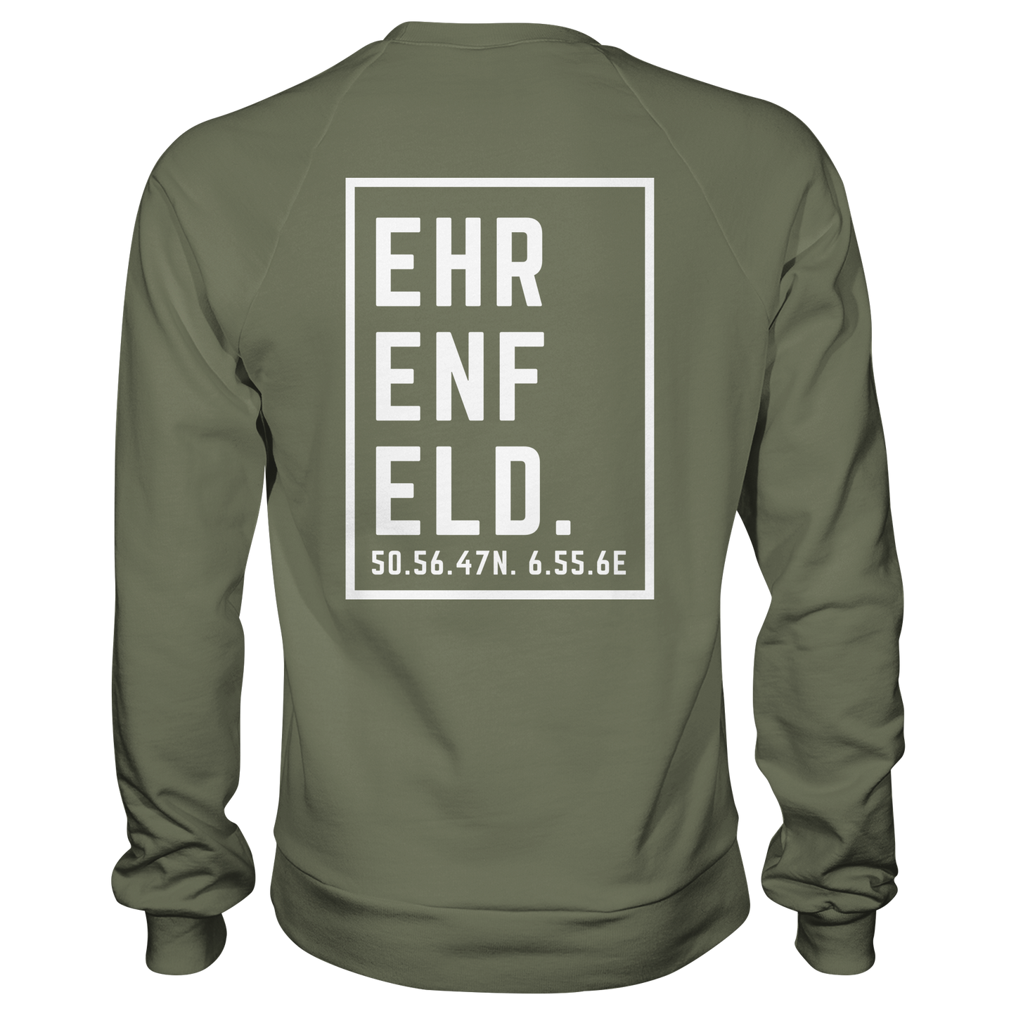 Ehrenfeld Koordinaten (großer Druck auf dem Rücken) - Premium Sweatshirt