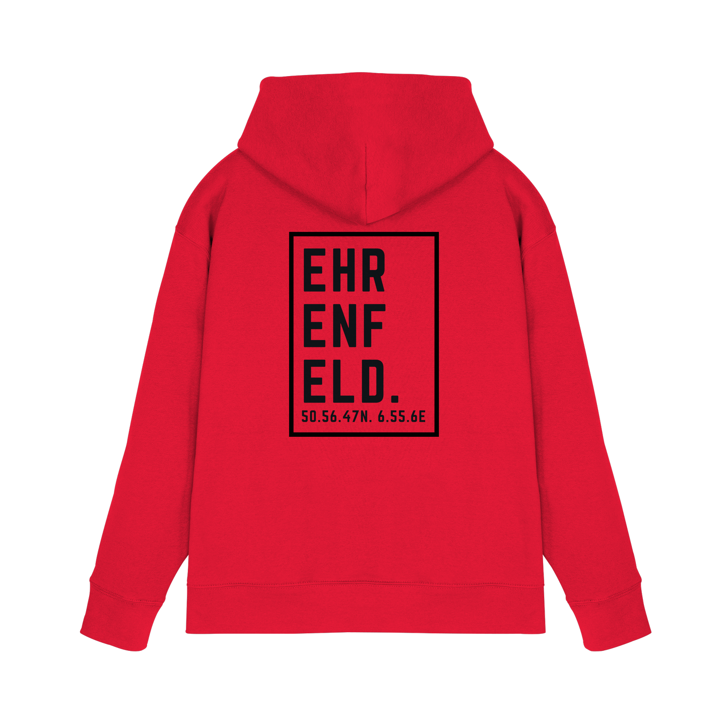 Ehrenfeld Koordinaten (großer Druck auf dem Rücken) - Premium Unisex Hoodie