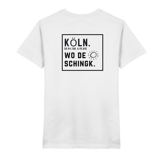 Wo de Sonn schingk - Köln Druck Rücken - V-Neck Shirt