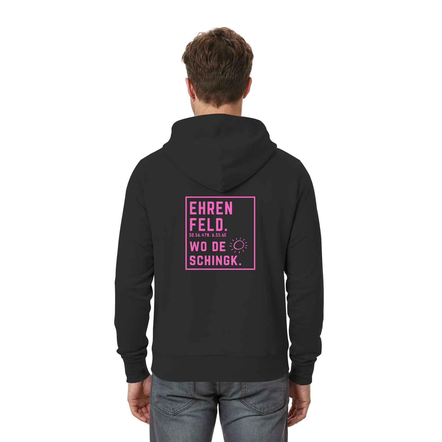 Wo de Sonn schingk - Ehrenfeld Druck Rücken - Zipper