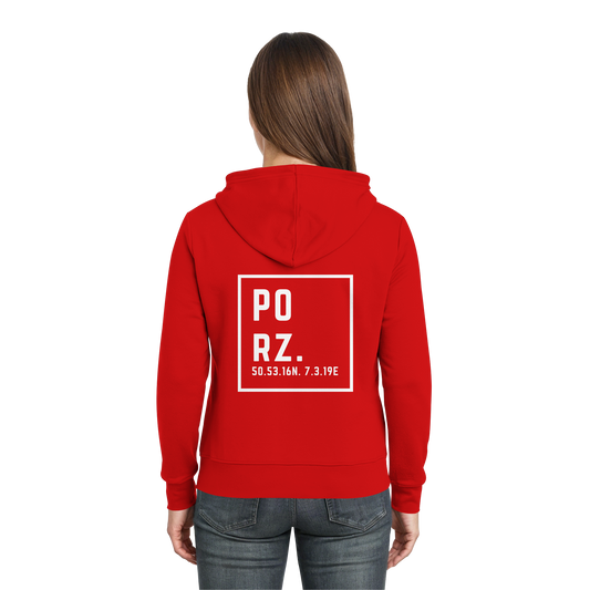 Porz Koordinaten (großer Druck Rücken) - Zipper