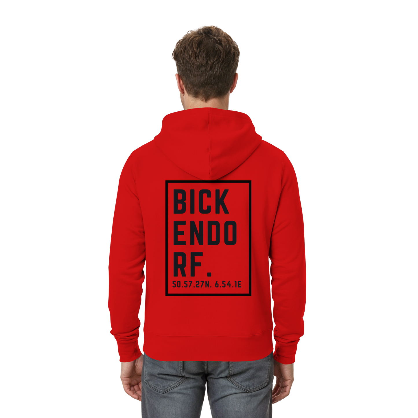 Bickendorf Koordinaten (großer Druck auf dem Rücken) - Zipper