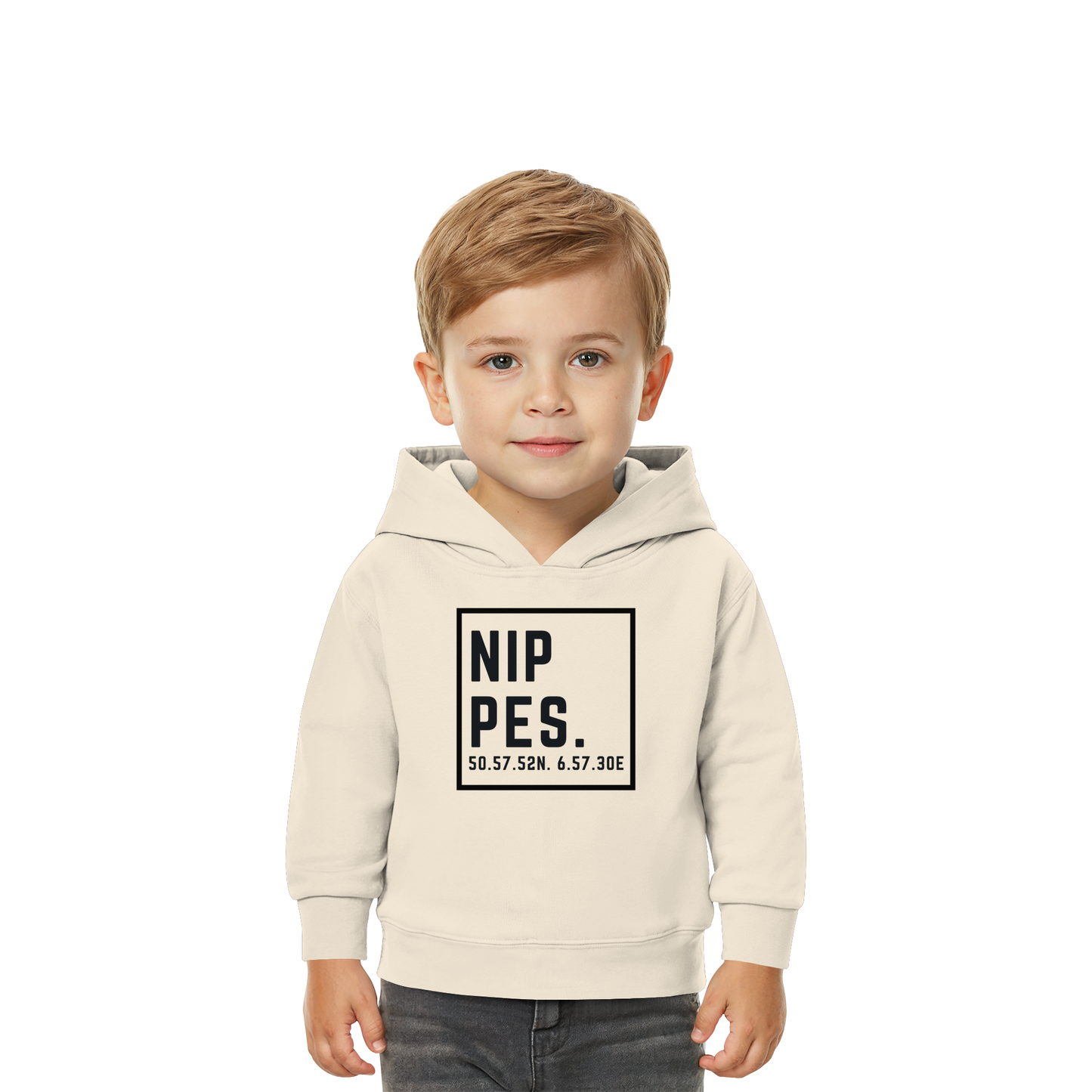 Nippes Koordinaten (großer Druck auf der Brust) - Baby Organic Hoodie