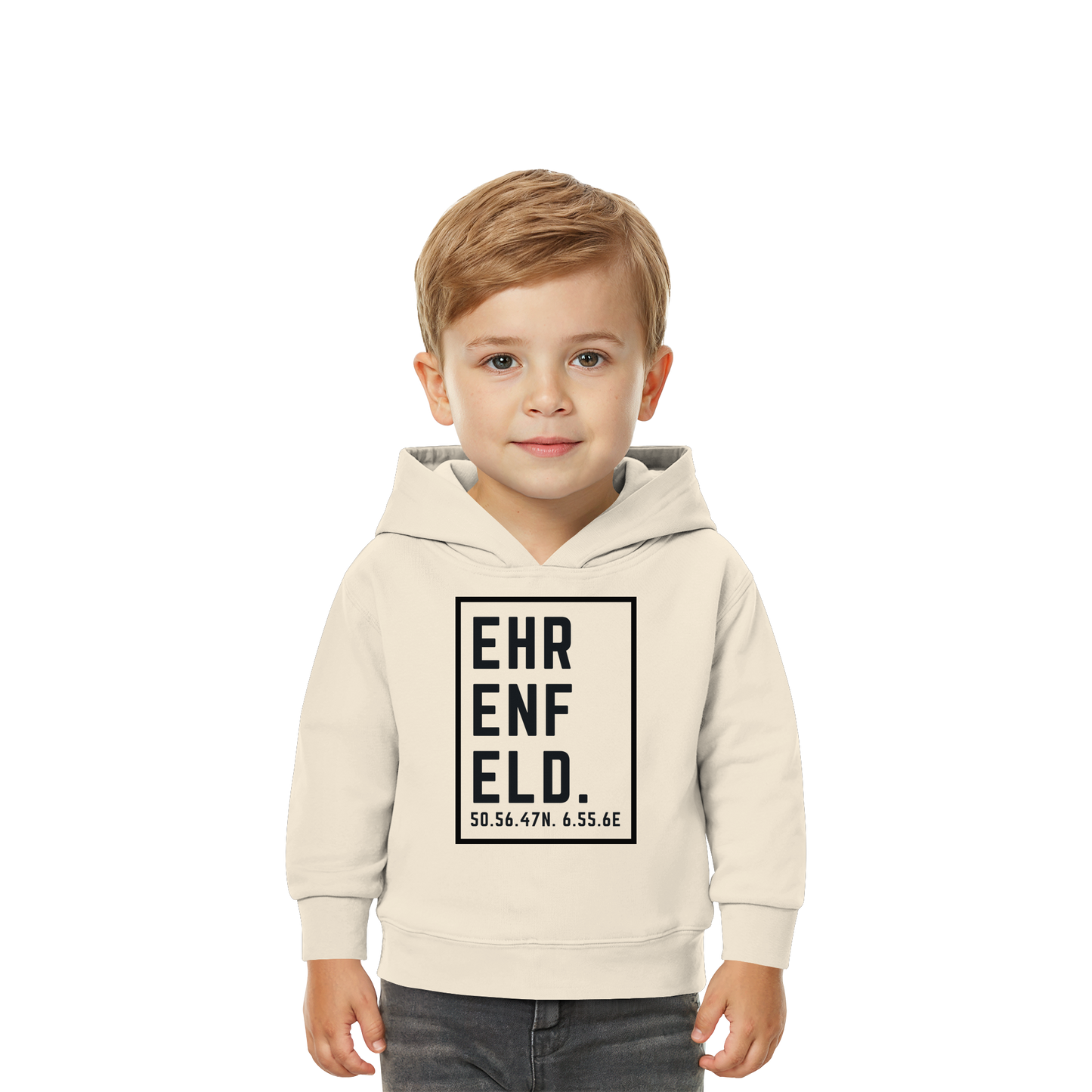 Ehrenfeld Koordinaten (großer Druck auf der Brust) - Baby Organic Hoodie