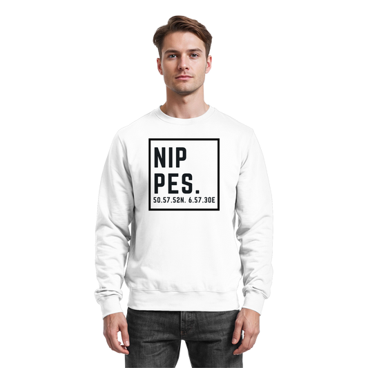 Nippes Koordinaten (großer Druck auf der Brust) - Basic Sweatshirt