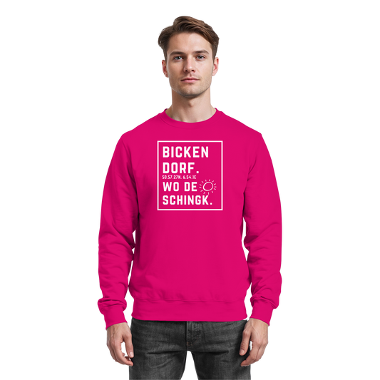 Wo de Sonn schingk - Bickendorf Druck - Basic Sweatshirt