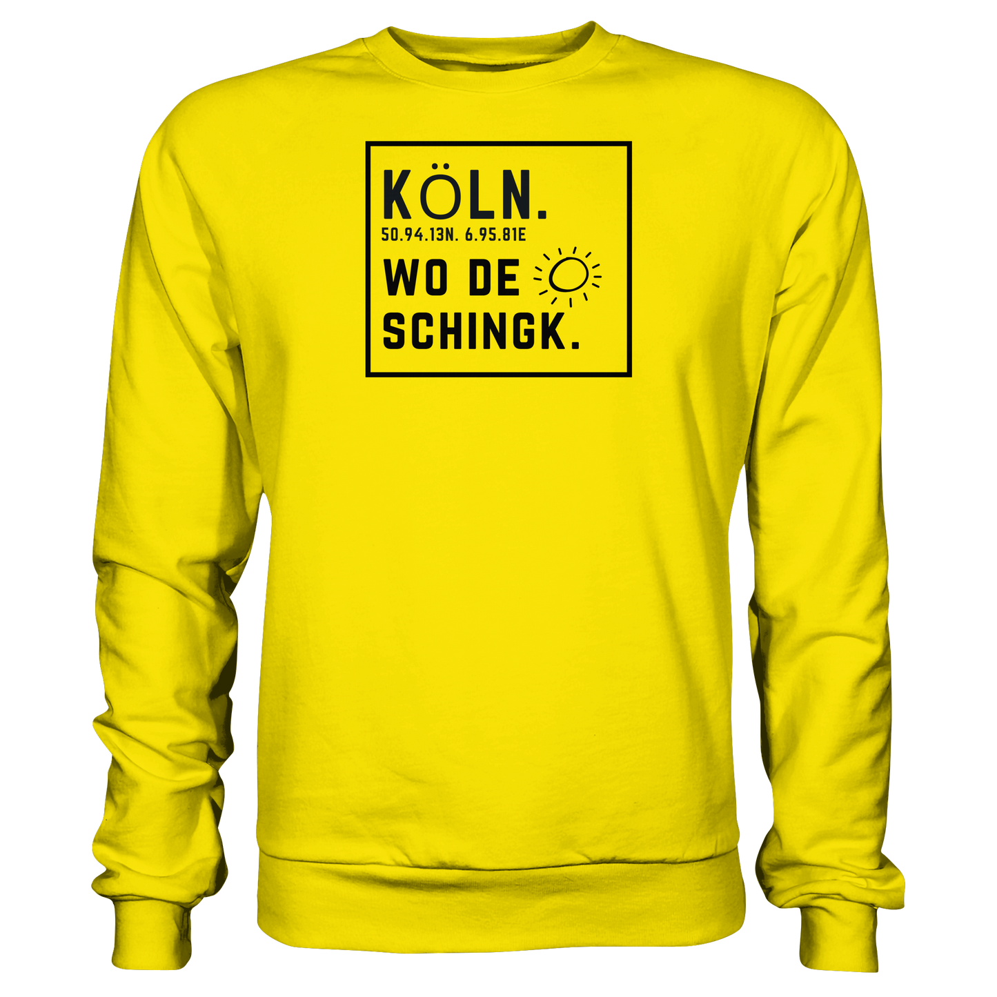 Wo de Sonn schingk - Köln Druck - Basic Sweatshirt
