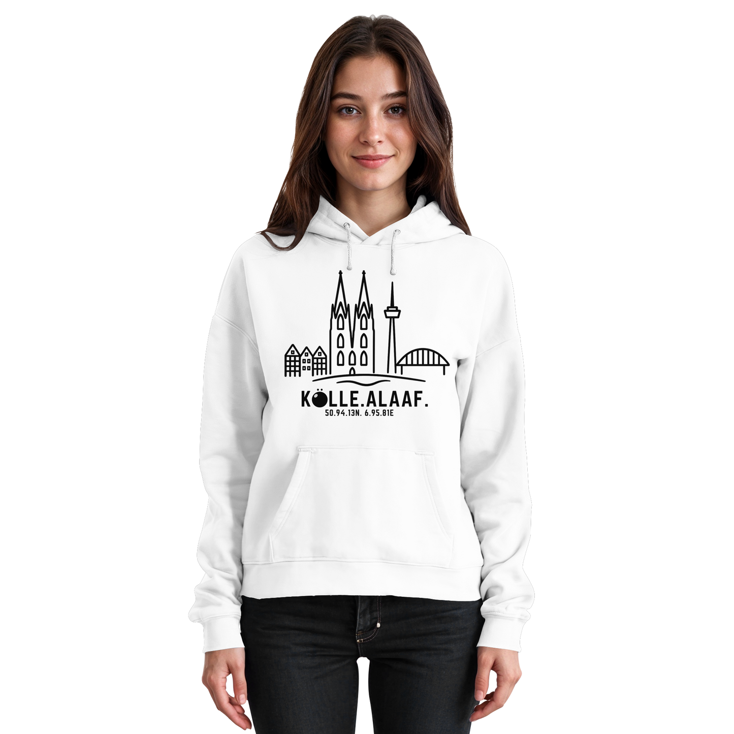 Skyline Alaaf Druck - Basic Unisex Hoodie