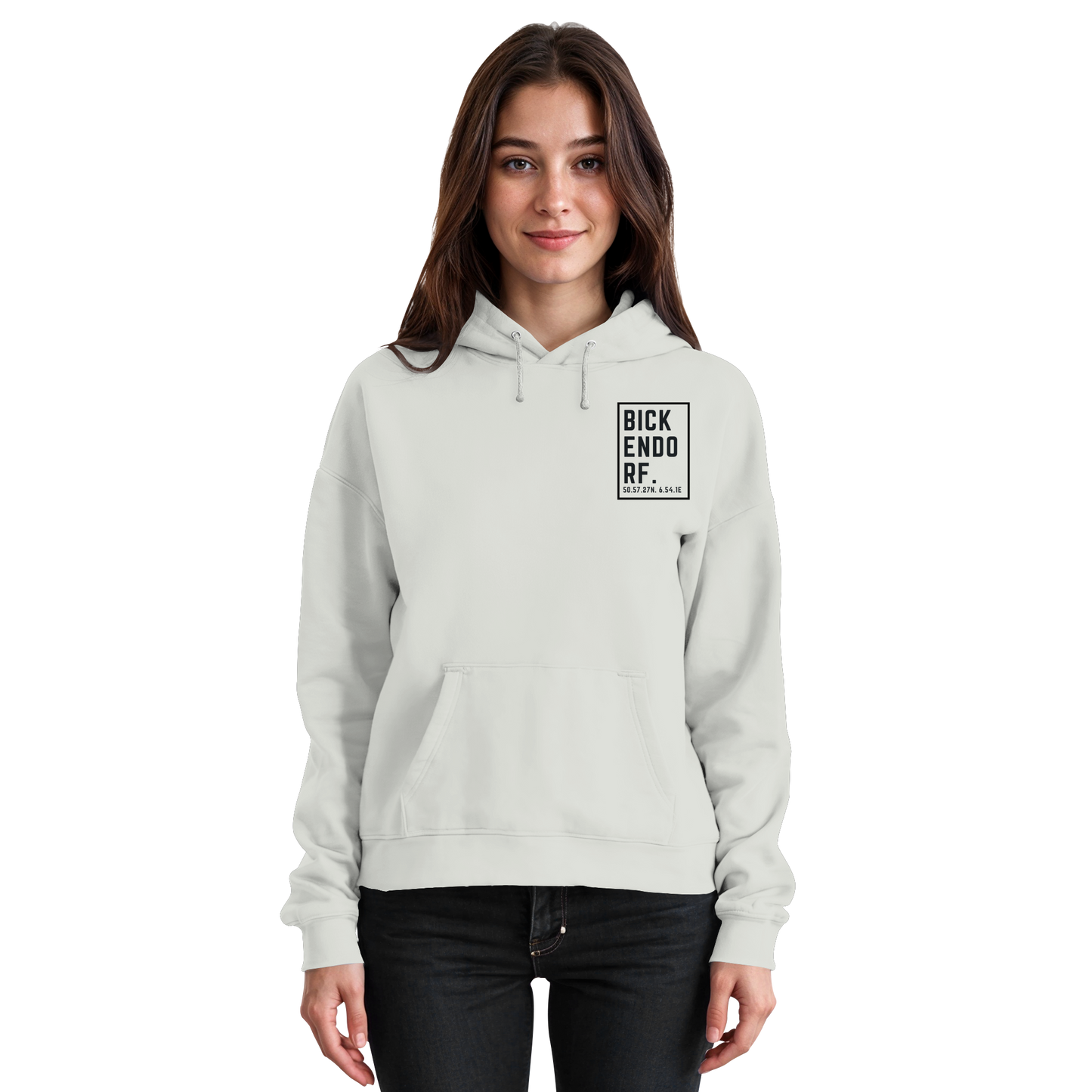 Bickendorf Koordinaten (kleiner Druck auf der Brust) - Basic Unisex Hoodie