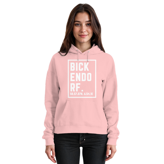 Bickendorf Koordinaten (großer Druck auf der Brust) - Basic Unisex Hoodie