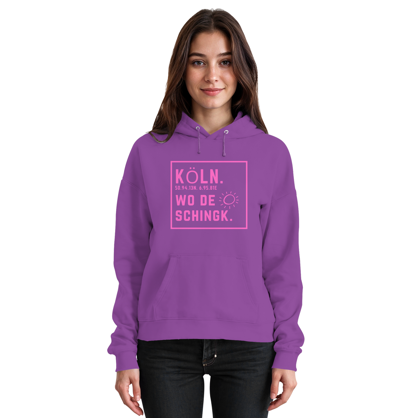 Wo de Sonn schingk - Köln Druck - Basic Unisex Hoodie