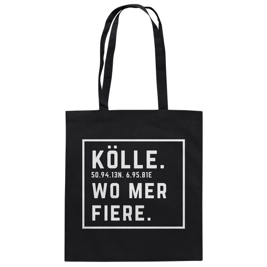 Kölle Fiere Druck - Baumwolltasche