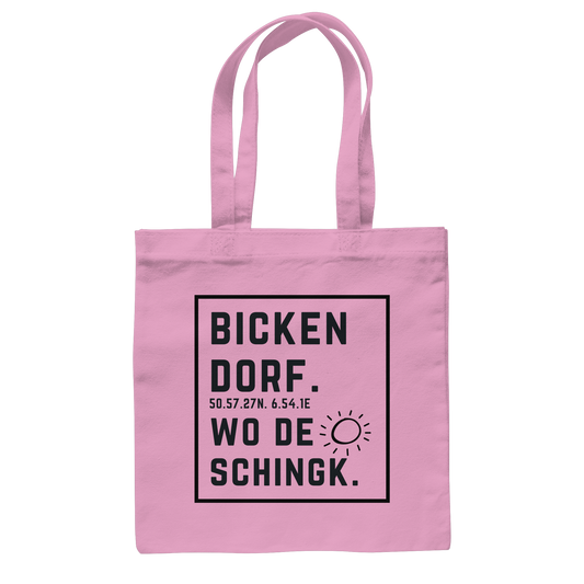 Wo de Sonn schingk - Bickendorf Druck - Baumwolltasche