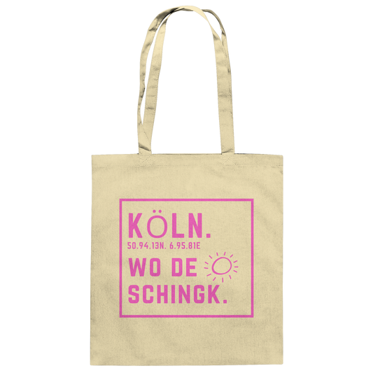 Wo de Sonn schingk - Köln Druck - Baumwolltasche