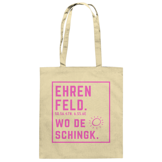 Wo de Sonn schingk - Ehrenfeld Druck - Baumwolltasche