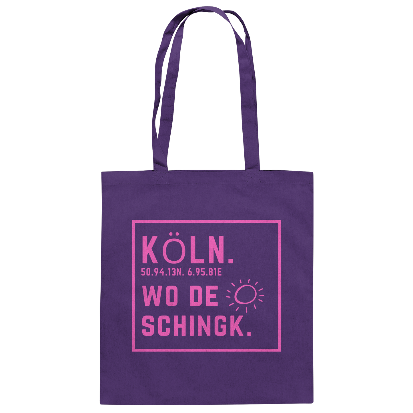 Wo de Sonn schingk - Köln Druck - Baumwolltasche