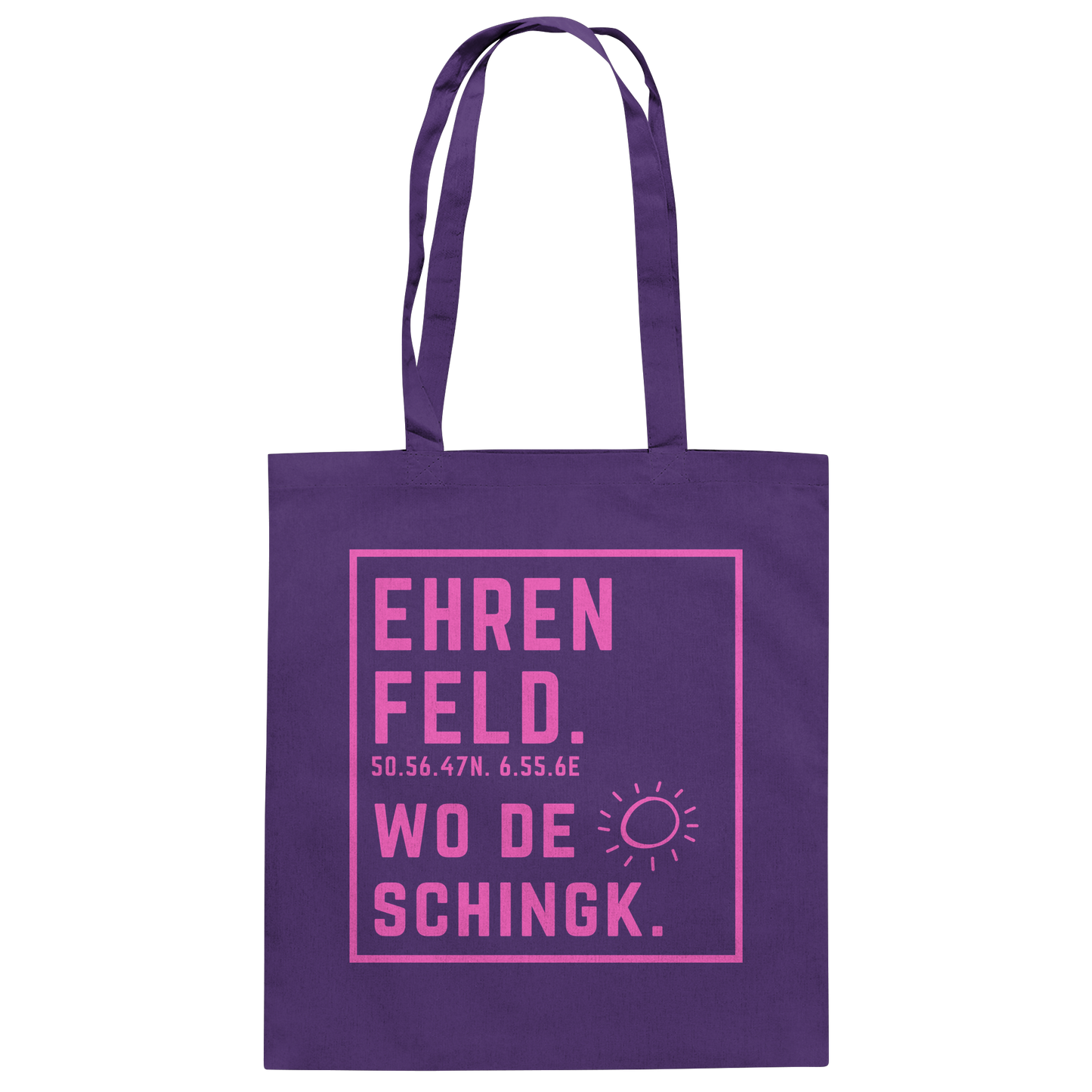 Wo de Sonn schingk - Ehrenfeld Druck - Baumwolltasche
