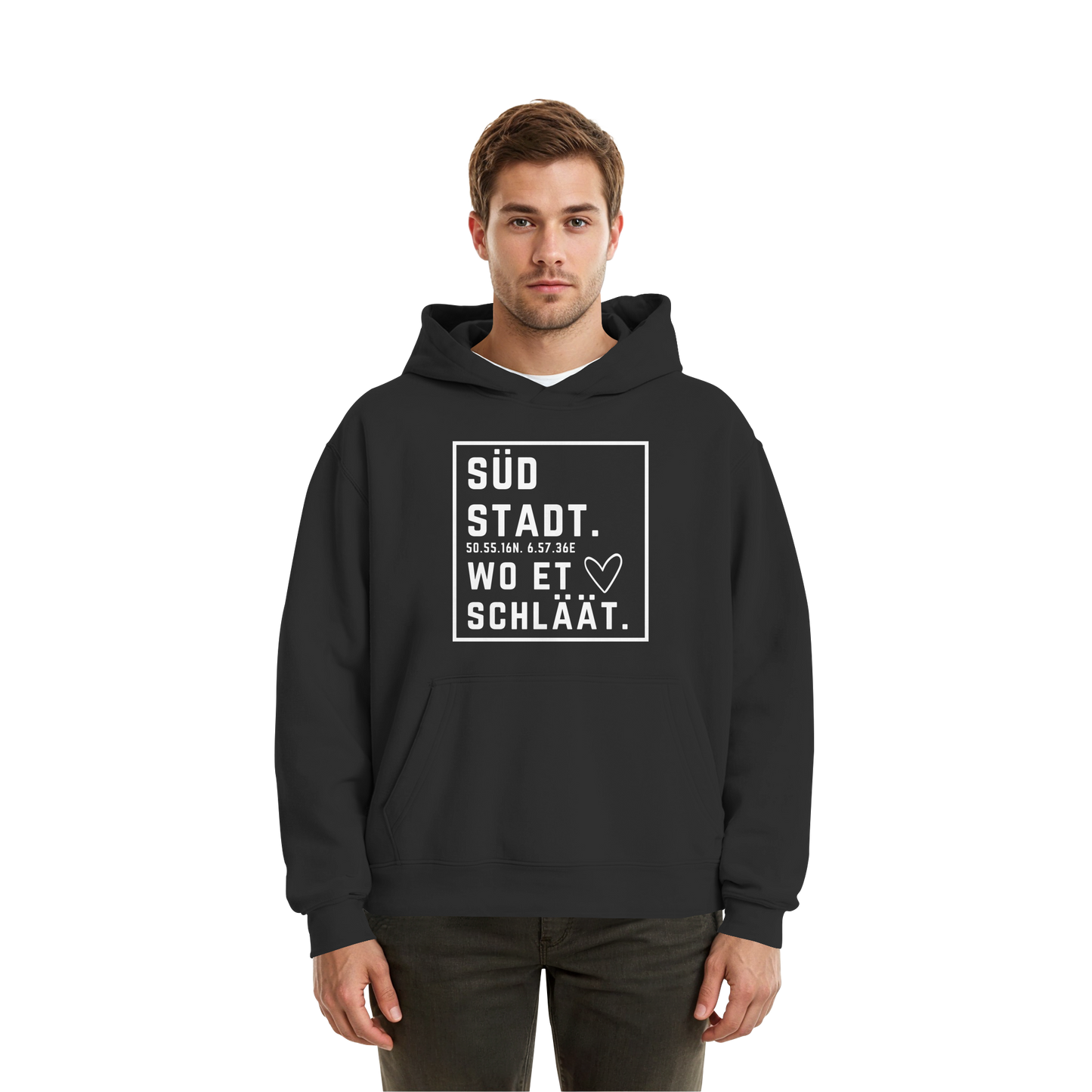 Südstadt Hätz Druck - Fluffy Boxcut Hoodie